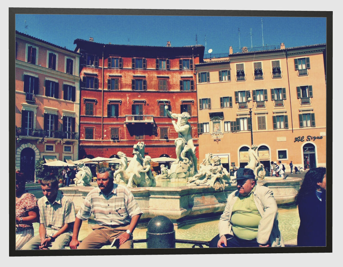 View of Piazza Navona in Rome • Online Sale of Antiques